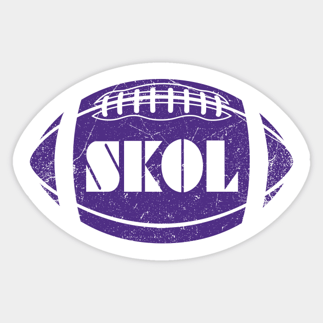 SKOL Retro Football - Yellow Sticker by KFig21